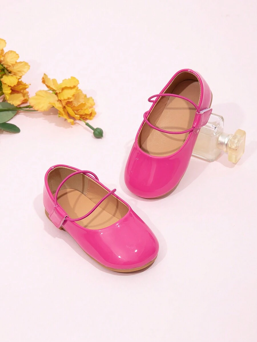 New Girls Toddler Cute Versatile Flats Shoes, Suitable For Spring And Autumn - Rose Red - View 1