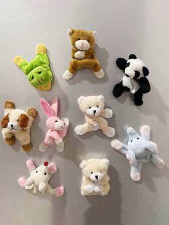 1pc Cute Bear, Rabbit, Panda Cartoon Animal Fridge Magnet Memo Board Decor