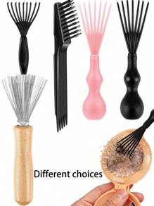 Hair Comb Cleaning Tools – Easy-To-Use Rake Comb To Remove Hair, Lint, And Dirt – Mini Cleaning Claw, Suitable For Home And Salon. Hair Combs, Brushes, Hair Tools, Hair Products And Accessories, Suitable For Hair Salons, Beauty Parlors, Back-To-School Season, Travel And Vacation Essentials, Women's Hair Accessories, Brushes, Detangling Combs, Ball Combs, Mini Hair Comb Sets, Wooden Combs, Hair Brushes. - Multicolor - View 17
