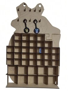 Exhibidor colección vuala OSOS FIVE NIGHTS AT FREDDYS para colección, Decorativa de MDF. - Café integral - Ver 1