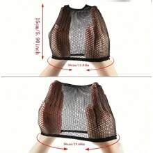 liangyuan Gorro de malla para peluca, tonos de piel y gorro de malla negra, gorro de red cerrada universal para mujeres y hombres, gorro trenzado con forro, antideslizante y transpirable, calcetines de nylon, gorros para pelucas para elaboración y cuidado de pelucas, Halloween, disfraces
