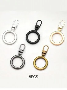 Cremalleras de metal reemplazables y desmontables, cremalleras de metal desmontables, tiradores de cremallera de zapatos y ropa reemplazables, accesorios de costura para cabeza de cremallera con orificio pequeño para abrigos de plumas, maletas, accesorios de cremallera, accesorios de bolsos, adecuados para bolsos, abrigos, ropa, zapatos - Accesorios de moda y convenientes - Multicolor - Ver 11