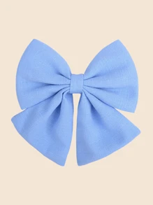 1/2pcs Satin & Chiffon Bow Hair Clips, New Candy Color Large Barrettes, College Style, No Card Paper, Suitable For Daily Use - 彩色 - 查看 18
