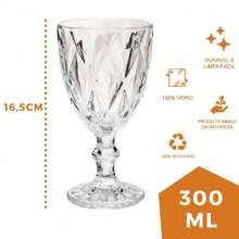 Glass Cup Set 8 Pieces 330 ML Diamante Diamond Promotion!