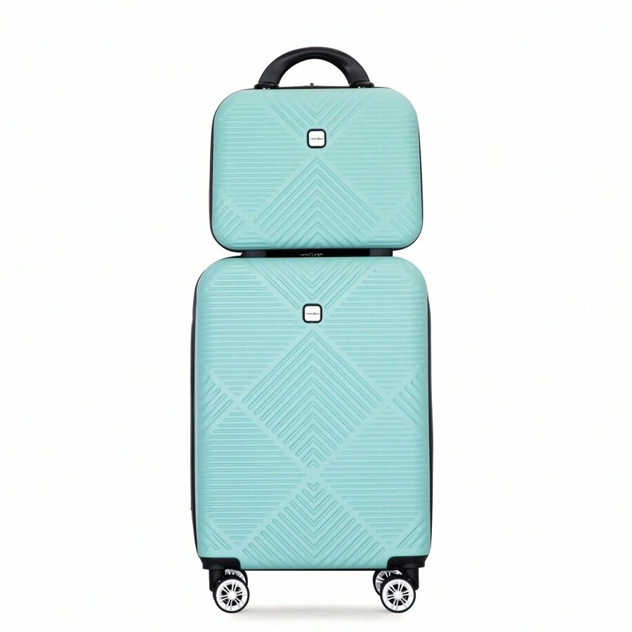 Goodsilo Lightweight 2 Piece ABS Luggage Set With 20 Inch Carry-On And ...