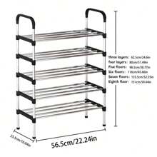 Porta Scarpe A Più Livelli, Scaffale Di Stoccaggio Scarpe Nero, Semplice Organizzazione E Conservazione Delle Scarpe Per La Casa, Scaffale Di Stoccaggio Multi-Funzionale, Organizzatore Di Scarpe Che Risparmia Spazio, Adatto Per Ingresso, Camera Da Letto, Corridoio