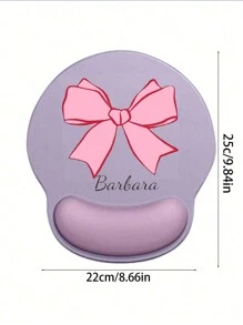 1Pc Customized Mouse Pad With Wrist Rest Support For Women And Men, Non-Slip Rubber Computer Mousepad,Thickened, Soft, Great For Office And Entertainment, Also Used As Desk & Wrist Pad, Back To School Back To School