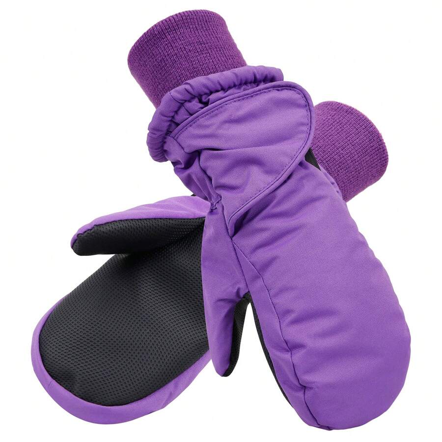 Waterproof Winter Gloves DOOVID Toddler Winter Mittens - Waterproof Fleece Lined Snow Gloves For Kids 2-3 Years Toddler Ski Gloves