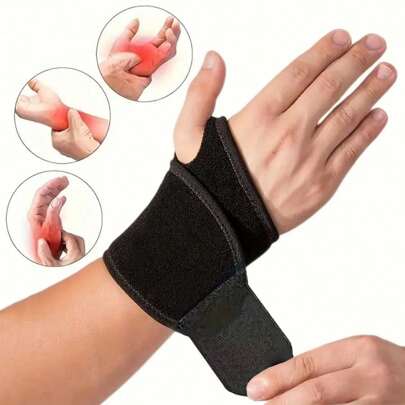 1 Stück verstellbare Handgelenk Stütze, unisex bequemes Handgelenk Kompressionsband für Gewichtheben, Gym und Arbeit, mit Stützplatte für linke oder rechte Hand für Outdoor, Sport, Reisen, Haushalt, Büro, Schule