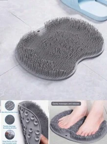 1 件装硅胶足部刷按摩垫，适用于淋浴、去角质和清洁足部、沐浴刷和背部刷 - 彩色 - 查看 4