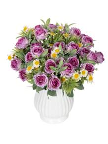 1PC/2PCS 人造花-玫瑰、丝绸玫瑰、假植物、家居、餐厅、客厅、户外花园装饰、插花艺术、摄影道具、秋季、春季、花瓶、花墙、花环、新娘花束、婚礼装饰、DIY 花环材料、生日派对装饰材料、家居装饰配件、情人节、新年礼物 - 彩色 - 查看 24