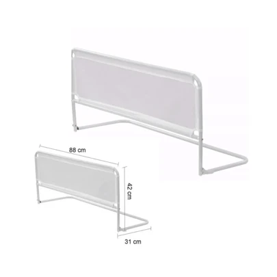 Grade de Proteção para Cama Infantil Ninos Dobrável | Branca | Segurança e Conforto no Sono