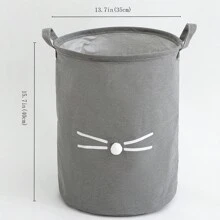 1 pieza Cesto de la ropa plegable a prueba de agua con diseño de dibujos animados para almacenamiento de ropa sucia y juguetes, cesto de la ropa, cesto de lavandería, organizador de baño, cesta, cesta de almacenamiento, cesto de la ropa plegable