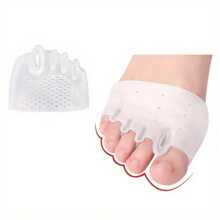 1 Par de Almofadas de Silicone para a Parte Dianteira do Pé, Separador de Dedos do Pé, Almofadas de Gel para a Parte Dianteira do Pé