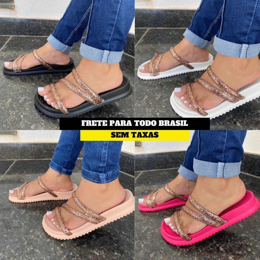 Women's Flat Sandals Comfort And Style With Colorful Straps - White - View 1