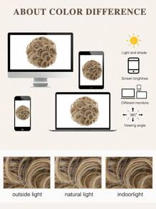 Messy Bun Hair Piece,Chignon With Comb Updo Elastic Drawstring Hair Buns Pieces Short Ponytail Extension Synthetic Chignon For Women Daily Use - Multicolor - View 10