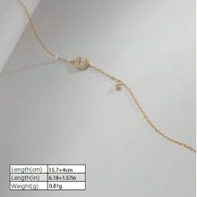 S925 Silver-Plated Gold Horseshoe U-Shaped  Chain Bracelet, Ladies Fashionable High-End Niche Daily Accessory