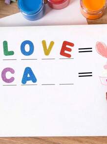 56 件多色闪光泡沫字母贴纸、自粘 A-Z 字母贴纸、DIY 工艺贴纸、室内字母贴纸、闪光贴纸、字母贴纸、闪光动物贴纸、泡沫字母、自粘贴纸、剪贴簿卡片贴纸 - 彩色 - 查看 4