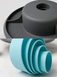 1 Set Foldable Conical Cake Decorating Piping Stand With Multi-Size Support Rings, PP Retractable Baking Tool For DIY Cake Cream Smoothing, Multi-Purpose Baking Tool, Piping Nozzle And Piping Bag Storage Rack, Piping Stand - Multicolor - View 10