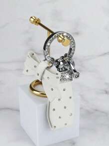 New High-End Rhinestone Bow Keychain,Exquisite And High-Quality Girls' Car Keychain Pendant,Fashionable Ladies' Car Jewelry,Valentine's Day Gift, Birthday Gift