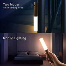 1 pièce Lampe de nuit magnétique avec capteur de mouvement sans fil, lampe de nuit rechargeable pour pièce, placard, couloir