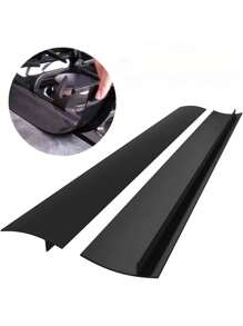 Silicone Stove Gap Cover (2 Pieces Set), Heat-Resistant Oven Gap Filling Sealer, Easy To Clean Stove Gap Protector (21 Inches, Black, White, Gray), Kitchen Countertop Protection Tool