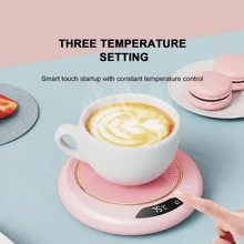 USB Powered Coffee Cup Warmer With Button Control, 20W ABS Constant Temperature Heater, Auto Shut Off, Suitable For Office/Home/Travel, Great For Birthday/Holiday Gift, For Outdoor, Camping