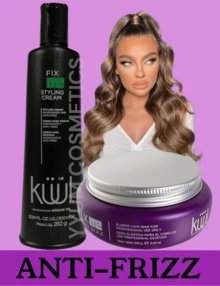 Kit Fix Me KUUL Styling Cream + Cera KUUL morada 100 g, de Fijación Moderada, Cera para Peinar, Aporta Movimiento y Definición, Acabado Natural, Ayuda a Estilizar el Cabello, con Resinas