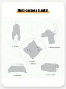 1pc Ins Style Picnic Mat,Picnic Blanket,Thickened Ins Style Outdoor Mat, Camping Picnic Cloth, Bohemian Carpet, Outdoor Windproof Cloak, Moisture-Proof Mat,Suitable For Outdoor And Home Use,Outdoor Picnic, Windproof Cloak, Table Cloth, Outdoor Decoration, Girlfriend Gift