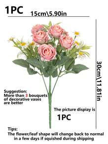 1PC/2PCS 人造花-玫瑰、丝绸玫瑰、假植物、家居、餐厅、客厅、户外花园装饰、插花艺术、摄影道具、秋季、春季、花瓶、花墙、花环、新娘花束、婚礼装饰、DIY 花环材料、生日派对装饰材料、家居装饰配件、情人节、新年礼物 - 彩色 - 查看 20