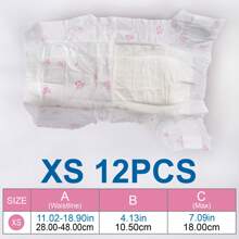 12PCS Disposable Dog Diapers Female Dog Diapers Ultra Protection Diapers For Dogs In Heat, Excitable Urination, Or Incontinence - Pink - View 6