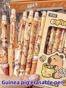 1 حبة / 3 حبات / 6 حبات أقلام قابلة للمسح قابلة للنقر (6 حبات في علبة)، مجموعة ألوان عشوائية، قرطاسية إبداعية عالية الجودة للطلاب، أقلام كرة قابلة للمسح بسهولة وتصميم جذاب ، حبر أزرق، طقم قرطاسية هدايا للعودة إلى المدرسة ، للامتحان واستخدام المدرسة ، قلم تأشير للدراسة في الفصل ،وتسجيل الدفتر