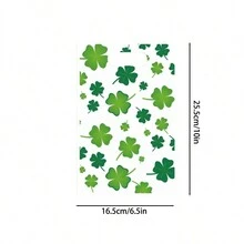 10pcs/20pcs Four-Leaf Clover Gift Packaging Bags, Birthday Gift Tote Bags, Festival Themed Decorations, St. Patrick's Day Decors, Party Supplies