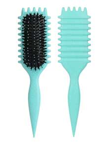 Cepillo definidor de rizo, cepillo para el cabello rizado, cepillo para definir rizos, para peinar y dar forma a los rizos de hombres y mujeres para reducir el tirón, cepillo para el cabello, peine, herramientas para el cabello, productos y accesorios para el cabello para la peluquería, salón de belleza, artículos esenciales de viaje