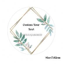 100 PCS Custom Multiple Use Round Stickers, Printed Favor Stickers, Personalized Stickers For Wedding Party, Anniversary