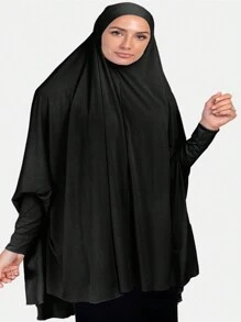 1 Stück einfacher, legerer Polyester Hidschab, für alle Jahreszeiten