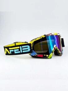 Nafeib Unisex PC Lens Motocross Riding Goggles,Dirt Bike Goggles, Motorcycle Goggles ATV Goggles Ski Goggles Windproof Glasses Racing Goggles,Winter Outdoor Sports Protective Eyewear, Windproof Sandproof Goggles For Ordinary Decorative Use,Valentine's Day Gifts, Skiing Snow Windproof