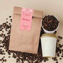 蝴蝶礼物装饰封口贴纸，粉色可爱感谢贴纸玫瑰礼盒封口贴装饰贴纸，适用于派对礼物装饰用品 - 彩色 - 查看 6