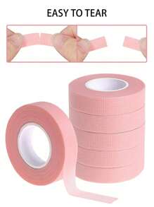 5 Roll Eye Shadow Tape, Eye Shadow Eyeliner Auxiliary Tools, Eye Makeup Auxiliary Tools, Eye Makeup Protection Tape Stickers, Professional Eyelash Tape,Makeup,Cheap,Room Decor,Vanity,Travel,Bedroom,Makeup Accessories - Pink - View 4