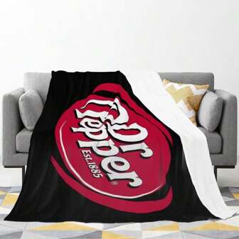 Flannel Blanket Classic Sign Print Throw Blanket Lightweight Durable Cozy For Logo Lovers Gift Suitable For Dorm, Decoration, AC Blanket, Soft Flannel Fabric Multiple Sizes For All Seasons