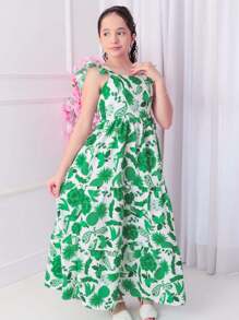 YOUTH DRESS TRES MARIAS PRINTS - SIZE 10 TO 16 - 橄欖綠 - 查看 4