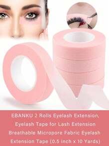 5 Roll Eye Shadow Tape, Eye Shadow Eyeliner Auxiliary Tools, Eye Makeup Auxiliary Tools, Eye Makeup Protection Tape Stickers, Professional Eyelash Tape,Makeup,Cheap,Room Decor,Vanity,Travel,Bedroom,Makeup Accessories - Pink - View 7