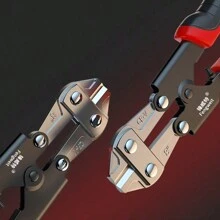 1pc Mini Bolt Cutter, Made Of Chrome-Vanadium Alloy Steel, Fast And Sharp, Labor-Saving Operation, Used To Cut Wire, Bar Steel, Hard Copper Wire, Stranded Wire, Etc., Also Known As Wire Rope Bolt Cutter.