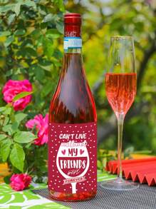 8 件，定制葡萄酒贴纸装饰标签、派对贴纸、节日贴纸、生日贴纸苏打水贴纸、自粘饮料、葡萄酒和其他瓶子装饰贴纸、饮用水标签矿泉水贴纸 - 長方形貼紙 - 查看 8