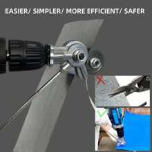  [8-In-1 Multi-Function]Electric Drill Plate Cutter | Heavy-Duty Metal Sheet Cutter Tool | Free Cutting Nibbler Saw & Punch Scissors Kit | Portable Precision Tool For DIY & Industrial Use - bộ 6 món - Xem 2
