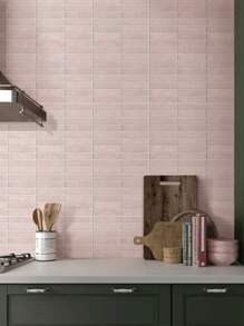 1pc/10pcs Matte Self Adhesive Wall Tiles, 3D Peel And Stick Tile Stickers For Bathroom, 3D Wall Panels Indoor, Kitchen Decor, Modern Wall Decor - Multicolor - View 6