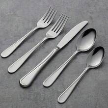 Oneida Flight 65 Piece Everyday Flatware, Service For 12, 18/0 Stainless Steel, Silverware Set, Dishwasher Safe - 45-Piece Flatware Set - View 3