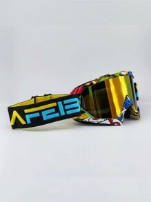 Nafeib Unisex PC Lens Motocross Riding Goggles,Dirt Bike Goggles, Motorcycle Goggles ATV Goggles Ski Goggles Windproof Glasses Racing Goggles,Winter Outdoor Sports Protective Eyewear, Windproof Sandproof Goggles For Ordinary Decorative Use,Valentine's Day Gifts, Skiing Snow Windproof