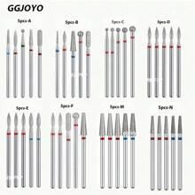 5pcs Diamond Nail Drill Bit Set Milling Cutter For Manicure Cuticle Bits Electric Files Dead Skin Remove Tolls Accessories - Multicolor - View 2