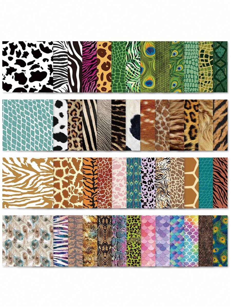 50pcs Origami Paper Pack, 50 Colorful Double-Sided Printed Crafting Paper Sheets For DIY Handmade,School Supplies,Back To School